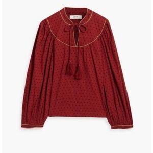 NWT Joie Womens Keena Fil Caupe Comfort Blouse Top sz XXS